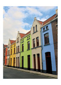 Multicolored Row Houses